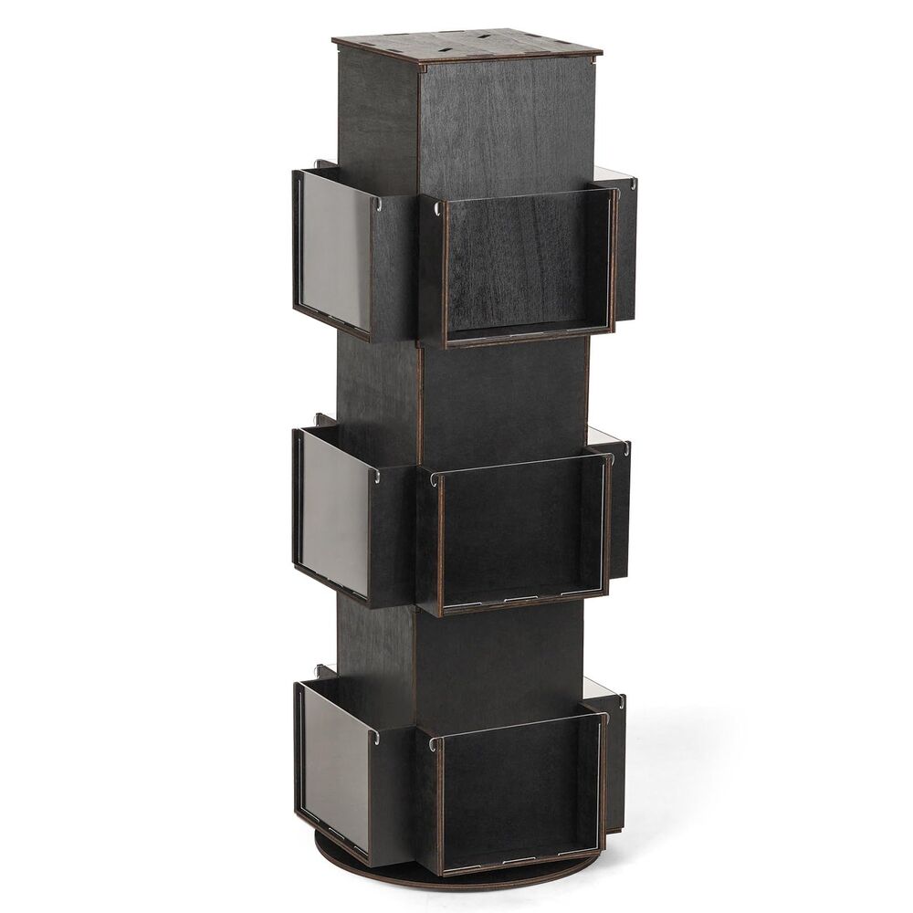 Natheeph Greeting Card Display, Rotating Display Stand, Wooden Display Rack